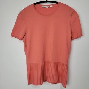 BOSS WOMEN'S MERINO SUPERFINE SHORT SLEEVE SWEATER